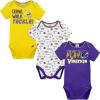 imageGerber NFL Unisex Baby Nfl Team 3 Pack Short Sleeve Onesie BodysuitTeam Color