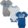 imageGerber NFL Unisex Baby Nfl Team 3 Pack Short Sleeve Onesie BodysuitTeam Color