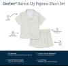 imageGerber Toddlers and Baby Girls 2Piece Coat Style Pajama Short SetCherries