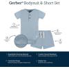 imageGerber Unisex Baby Bodysuit and Short SetBlue
