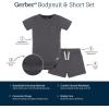 imageGerber Unisex Baby Bodysuit and Short SetDark Grey