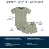 imageGerber Unisex Baby Bodysuit and Short SetOlive