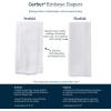 imageGerber Unisex Baby Boys Girls Birdseye Prefold Cloth Diapers Multipack White Premiun 3Ply 10 PackWhite