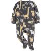 imageGerber Unisex Baby Flame Resistant Fleece Footed Pajamas 3PackSafari