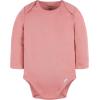 imageGerber Unisex Baby Long Sleeve Solid Onesies Multipack Interlock 180 GsmPink