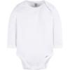 imageGerber Unisex Baby Long Sleeve Solid Onesies Multipack Interlock 180 GsmWhite