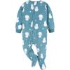 imageGerber Unisex Baby Toddler Flame Resistant Fleece Footed Holiday Pajamas 2PackBlue Winter Items