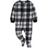imageGerber Unisex Baby Toddler Flame Resistant Fleece Footed Holiday Pajamas 2PackGrey Fairisle