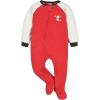 imageGerber Unisex Baby Toddler Flame Resistant Fleece Footed Holiday Pajamas 2PackRed Black Snowman
