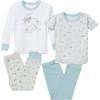 imageGerber UnisexBaby Toddler Snug Fit 4Piece Pajama SetFarm