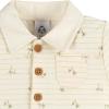 imageGerber babyboys Cotton Polo RomperPalm Tree Stripe