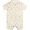 imageGerber babyboys Cotton Polo RomperPalm Tree Stripe