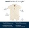 imageGerber babyboys Cotton Polo RomperPalm Tree Stripe