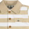 imageGerber babyboys Cotton Polo RomperSailboat Stripe