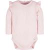 imageGerber babygirls 2pack Long Ruffle Sleeve OnesiesConfetti