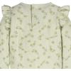 imageGerber babygirls 2pack Long Ruffle Sleeve OnesiesFlower Toss