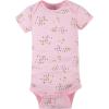 imageGerber babygirls 4pack Short Sleeve Onesies BodysuitsPrincess Pink
