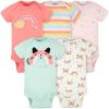 imageGerber babygirls 5pack Short Sleeve Variety Onesies BodysuitsOne of a Kind