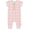 imageGerber babygirls Baby Boys 2pack Long Leg RomperPink Plaid