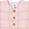imageGerber babygirls Baby Boys 2pack Long Leg RomperPink Plaid