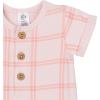 imageGerber babygirls Baby Boys 2pack Long Leg RomperPink Plaid
