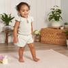 imageGerber babygirls Bodysuit and Shorts SetLight Oatmeal Heather