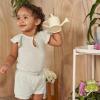 imageGerber babygirls Bodysuit and Shorts SetLight Oatmeal Heather