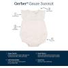 imageGerber babygirls Sleeveless Ruffle RomperIvory