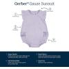 imageGerber babygirls Sleeveless Ruffle RomperPurple