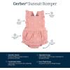 imageGerber babygirls Sleeveless Ruffle RomperSeashell