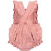 imageGerber babygirls Sleeveless Ruffle RomperSeashell