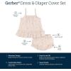 imageGerber babygirls Sleeveless Tunic Top and Diaper Cover SetSeashells