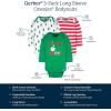 imageGerber unisexbaby 3pack Holiday Longsleeve OnesiesHappy Jolly