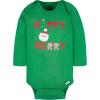 imageGerber unisexbaby 3pack Holiday Longsleeve OnesiesHappy Jolly