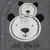 imageGerber unisexbaby Newborn Hospital Outfit Shirt Footed Pant and CapDark Grey Bear