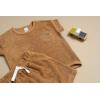 imageModern Moments by Gerber Baby Boys 2Piece Knit Terry Shirt and ShortCinnamon Stripe