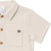 imageModern Moments by Gerber Baby Boys 2piece Resort Shirt ampamp Short SetBeige