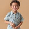 imageModern Moments by Gerber Baby Boys 2piece Resort Shirt ampamp Short SetBlue