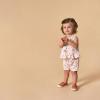 imageModern Moments by Gerber Baby Girls 4pack Peplum Top ampamp Short SetLight Rose Flower Bunches
