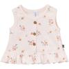 imageModern Moments by Gerber Baby Girls 4pack Peplum Top ampamp Short SetLight Rose Flower Bunches