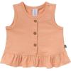 imageModern Moments by Gerber Baby Girls 4pack Peplum Top ampamp Short SetLight Sky OrangesTan