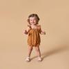 imageModern Moments by Gerber Baby Girls Mini Flutter Sleeve Bubble RomperMedium Brown Sun