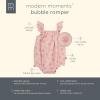 imageModern Moments by Gerber Baby Girls Mini Flutter Sleeve Bubble RomperRose Seashell