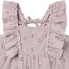 imageModern Moments by Gerber Baby Girls Ruffles Long Leg RomperLight Lilac Stamp Fleur
