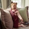 imageModern Moments by Gerber Baby Microplush Overall SetDark Rose