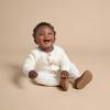 imageModern Moments by Gerber Baby Sweater Knit Romper ampamp Hat SetIvory