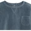 imageModern Moments by Gerber Baby Velour 2Piece Drop Shoulder Top ampamp Pant SetMedium Blue