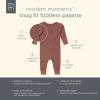 imageModern Moments by Gerber Unisex Baby Viscose 2Pack Footless Tight Fitting PajamasBeige Cowboy