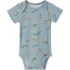 imageModern Moments by Gerber Unisex Baby Viscose 4pack Shortsleeve Bodysuit ampamp Pant SetMedium Teal Fishing