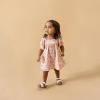 imageModern Moments by Gerber babygirls 2piece Puffed Sleeve Dress ampamp Diaper Cover SetLight Rose Watercolor Floral
